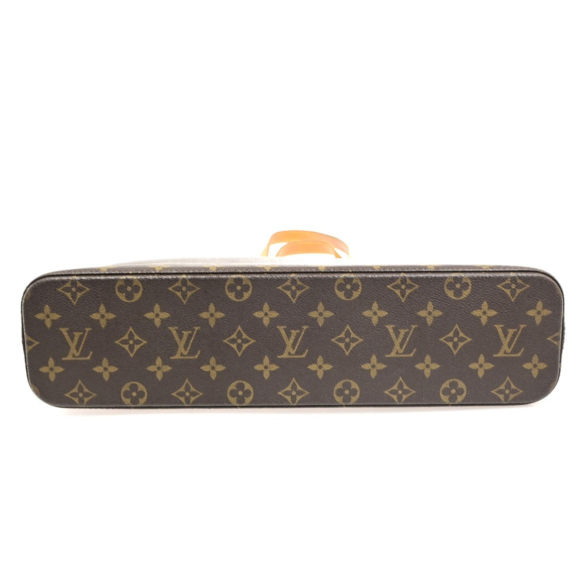 LOUIS VUITTON Logo Luco Shoulder Tote Bag Monogram Leather Brown M51155 72YJ232