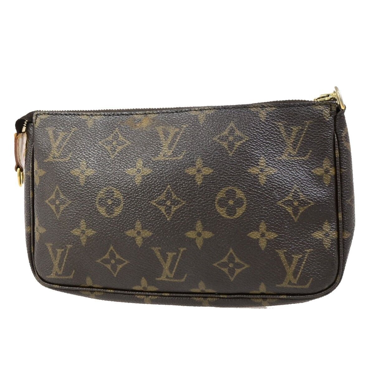 LOUIS VUITTON Pochette Accessoires Hand Bag Monogram Leather BN M51980 37FB321