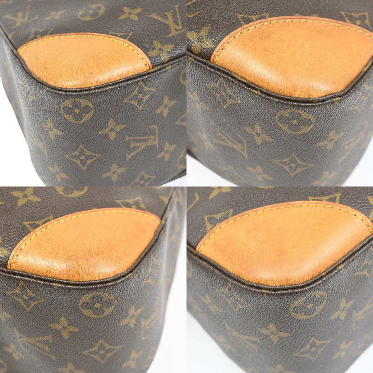 LOUIS VUITTON Boulogne 35 Shoulder Bag Monogram Leather Brown M51260 82YJ178