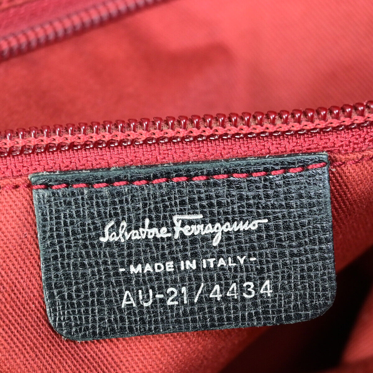 SALVATORE FERRAGAMO Gancini Shoulder Bag Canvas Leather Black SHW Italy 08YF512