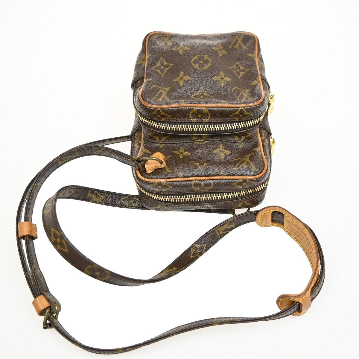 LOUIS VUITTON Mini Amazon Shoulder Bag Monogram Leather Brown M45238 30KC052