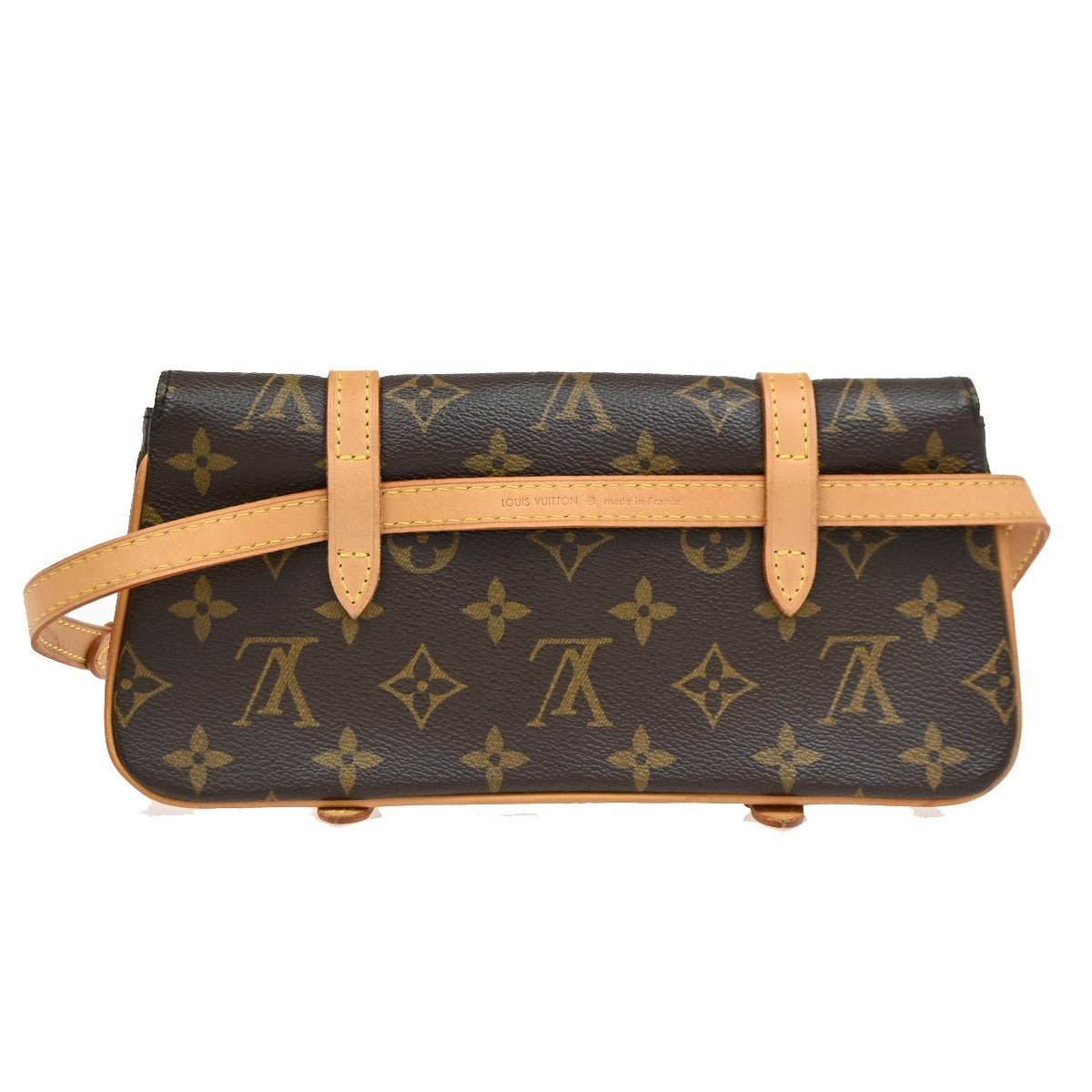 LOUIS VUITTON LV Pochette Marrell Bum Bag Monogram Leather Brown M51159 42KB863