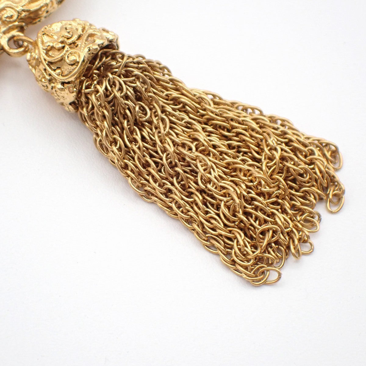 CHANEL CC Logo Pin Brooch 95A Gold GHW France Accessory Vintage 42RL744