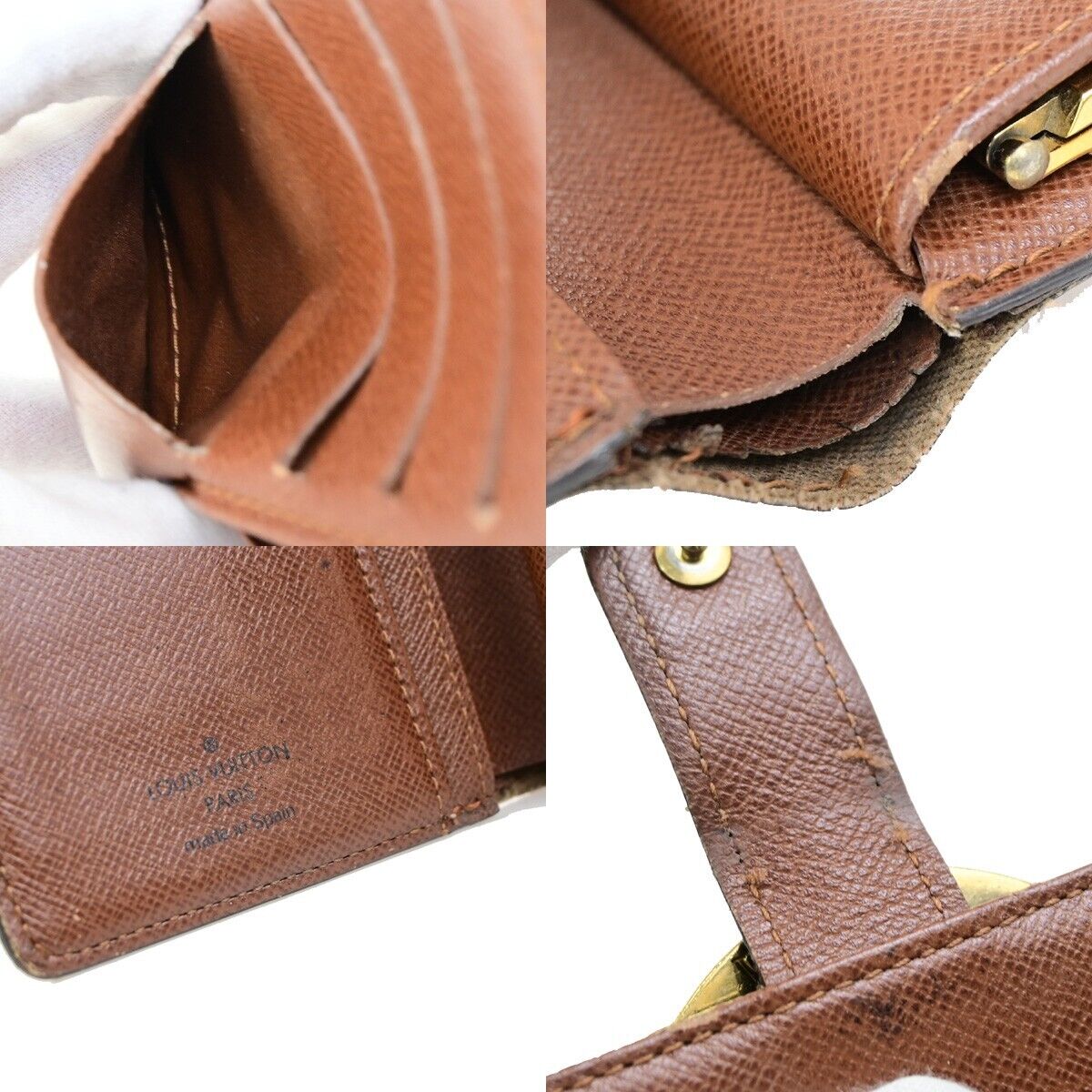 LOUIS VUITTON Portefeuille Viennois Bifold Wallet Monogram Brown M61674 62KA399