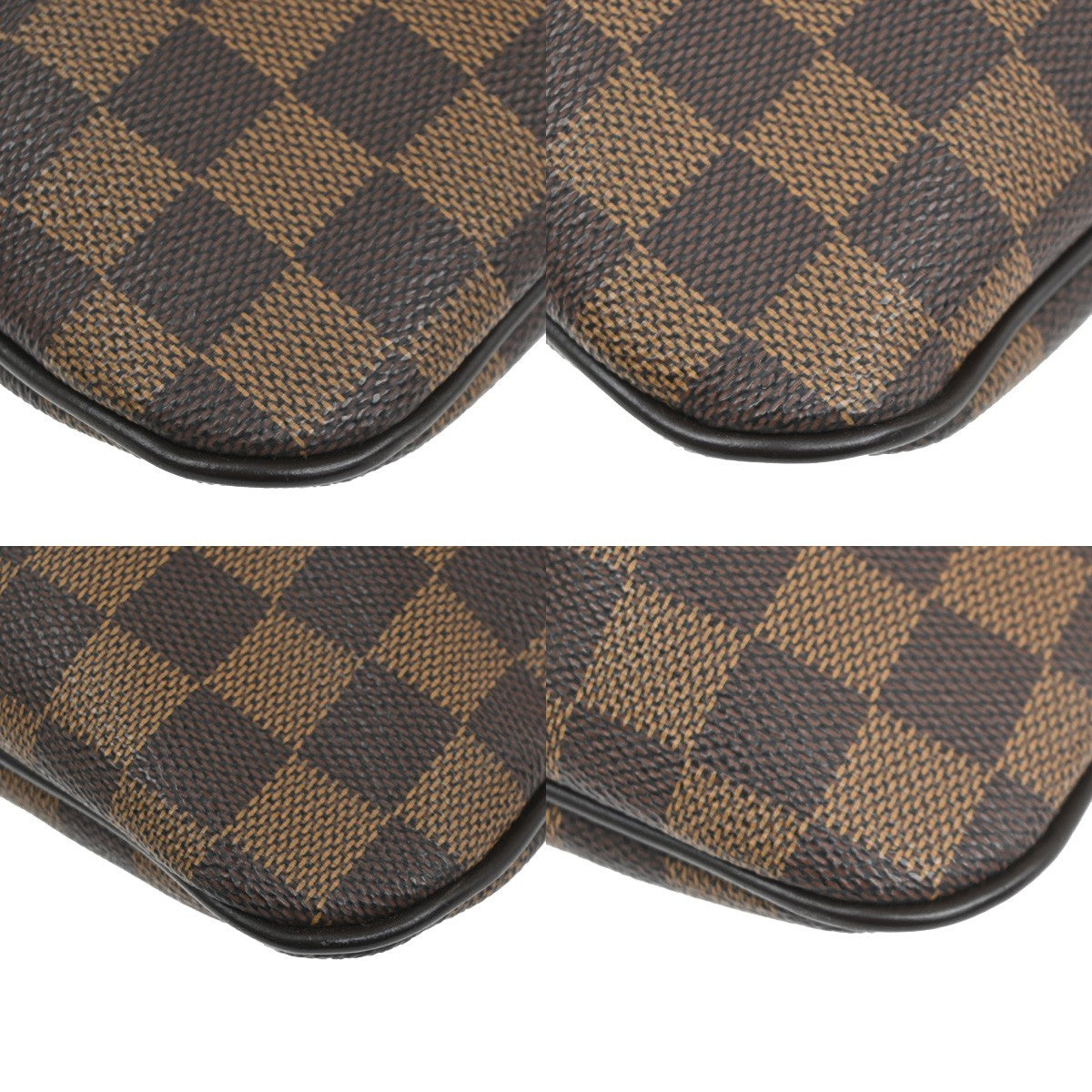 LOUIS VUITTON Clifton Shoulder Bag Damier Ebene Leather Brown N51149 93MA534