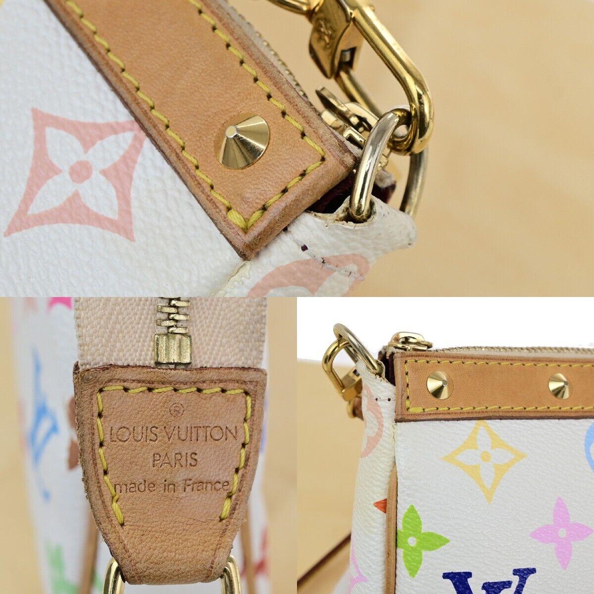 LOUIS VUITTON Pochette Accessoires Shoulder Bag Monogram Multi WE M92649 95EC936