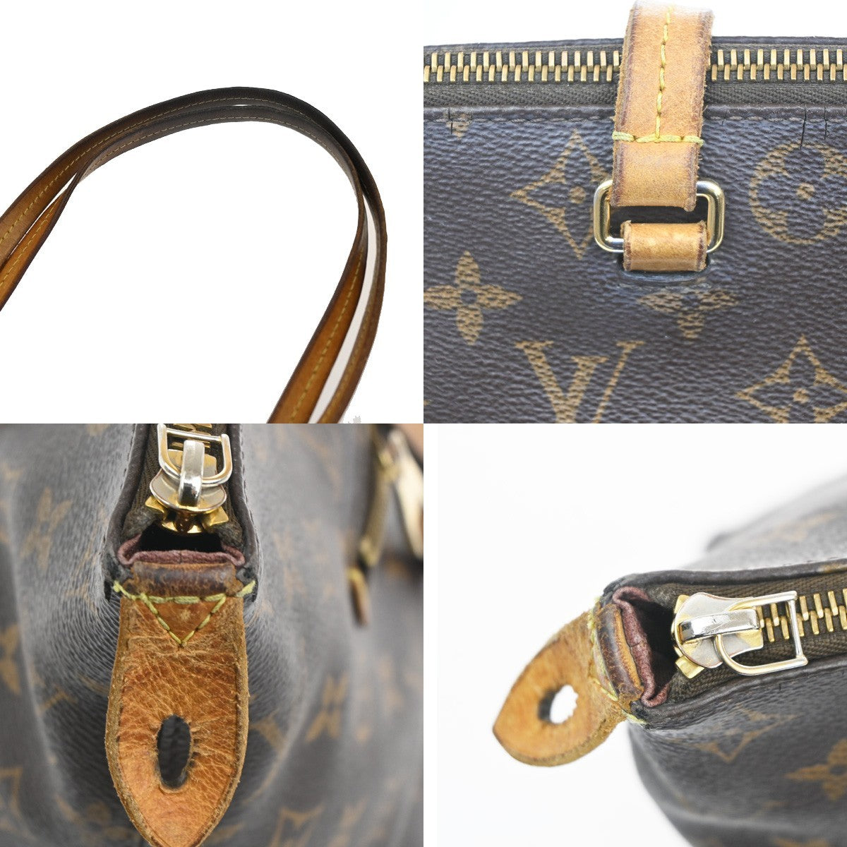 LOUIS VUITTON LV Iena PM Shoulder Bag Monogram Leather Brown M42268 65MA041