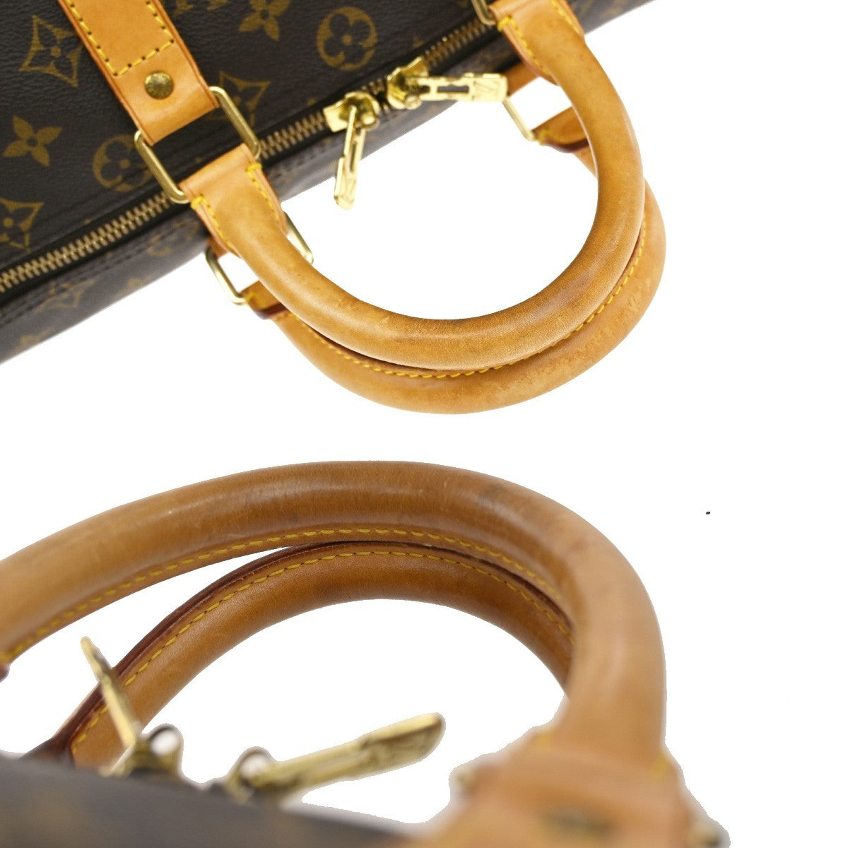 LOUIS VUITTON Keepall 45 Travel Hand Bag Monogram Leather Brown M41428 96YJ208