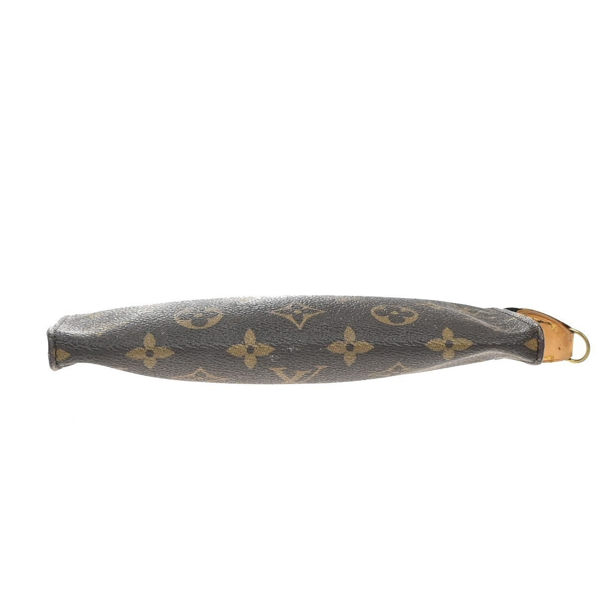 LOUIS VUITTON Logo BUCKET GM Pouch Bag Monogram Leather Brown France 05EG171