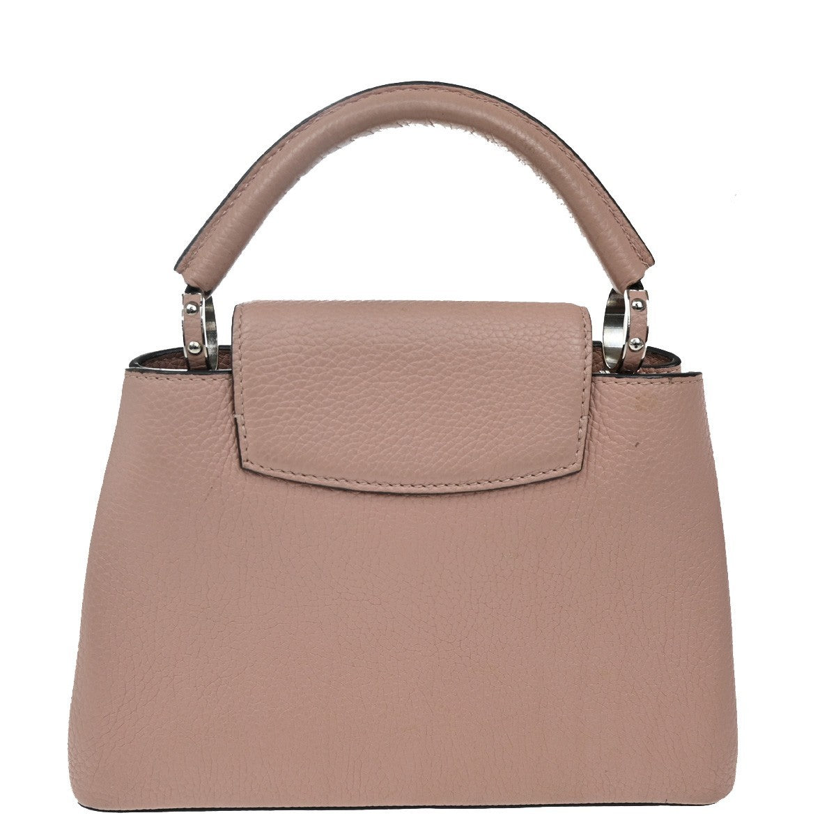 LOUIS VUITTON LV LOGO Capucines BB Hand Bag Leather Pink M22178 300RF767