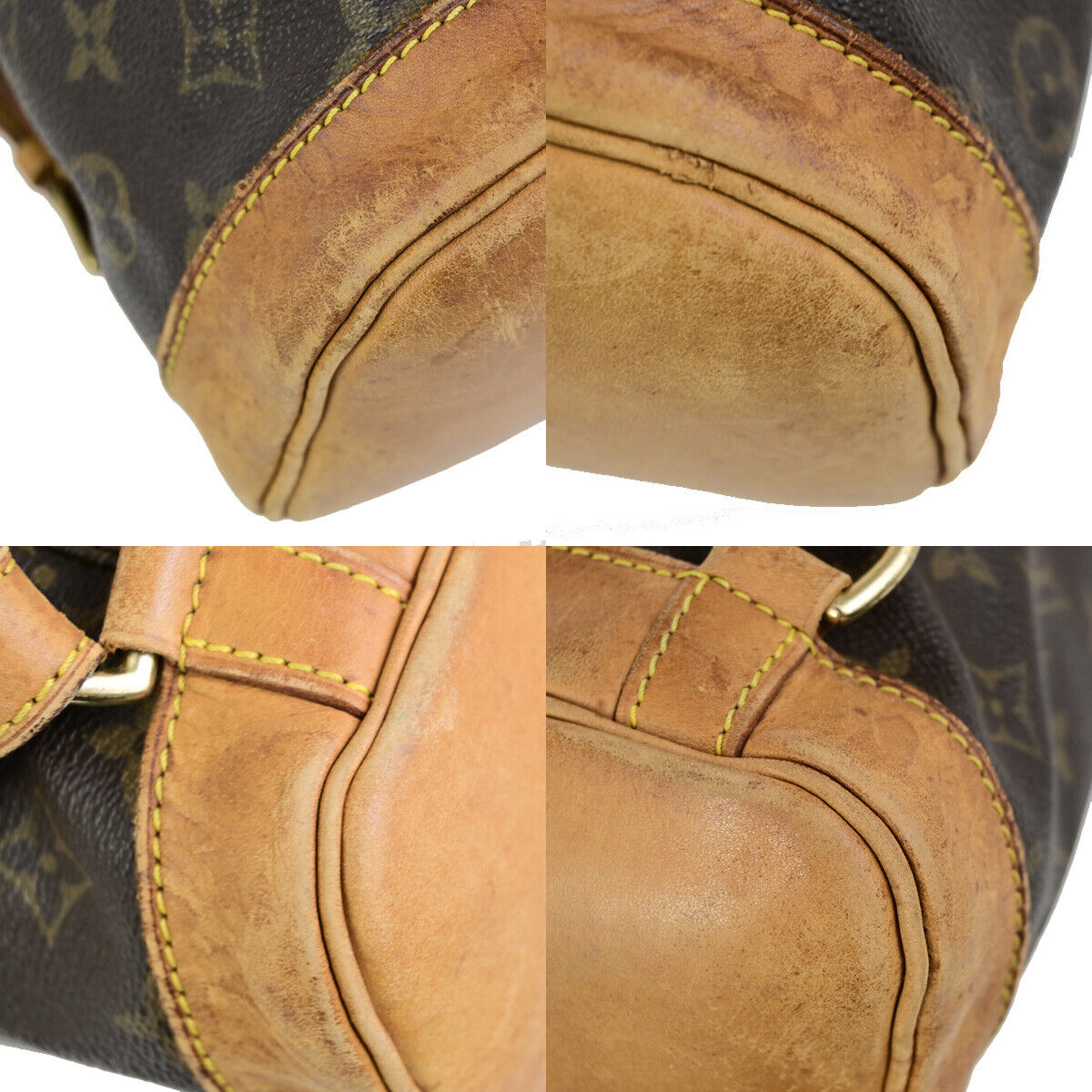 LOUIS VUITTON Montsouris MM Backpack Bag Monogram Leather Brown M51136 71SJ457