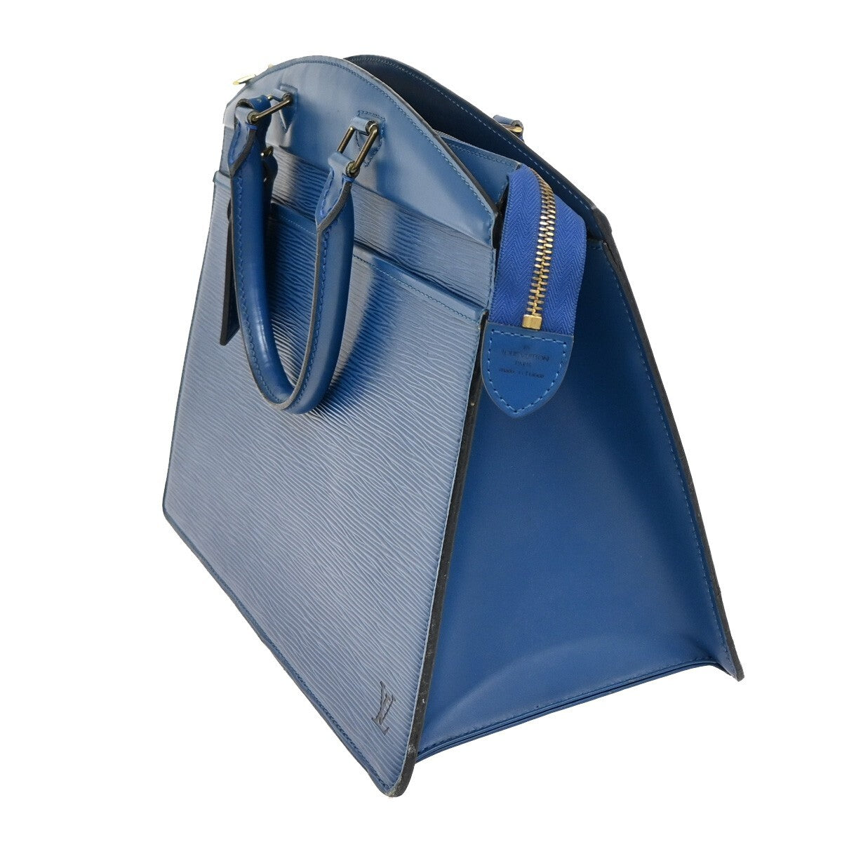 LOUIS VUITTON LV Logo Riviera Hand Bag Epi Leather Blue France M48185 67EE771