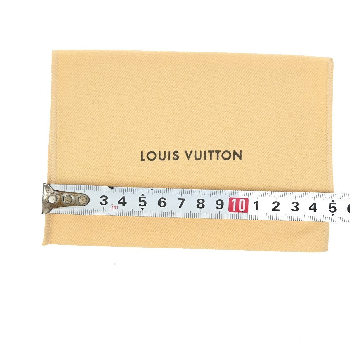 LOUIS VUITTON Logo 10 Set Dust Bag Drawstring Canvas Cotton Beige Brown 09KP301