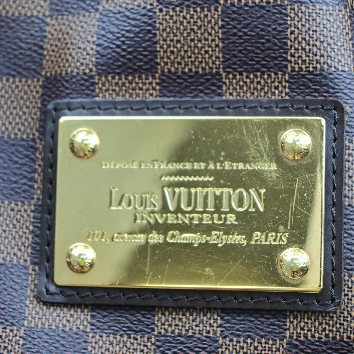 LOUIS VUITLOUIS VUITTON Hampstead MM Shoulder Bag Damier Leather N51204 15MA696