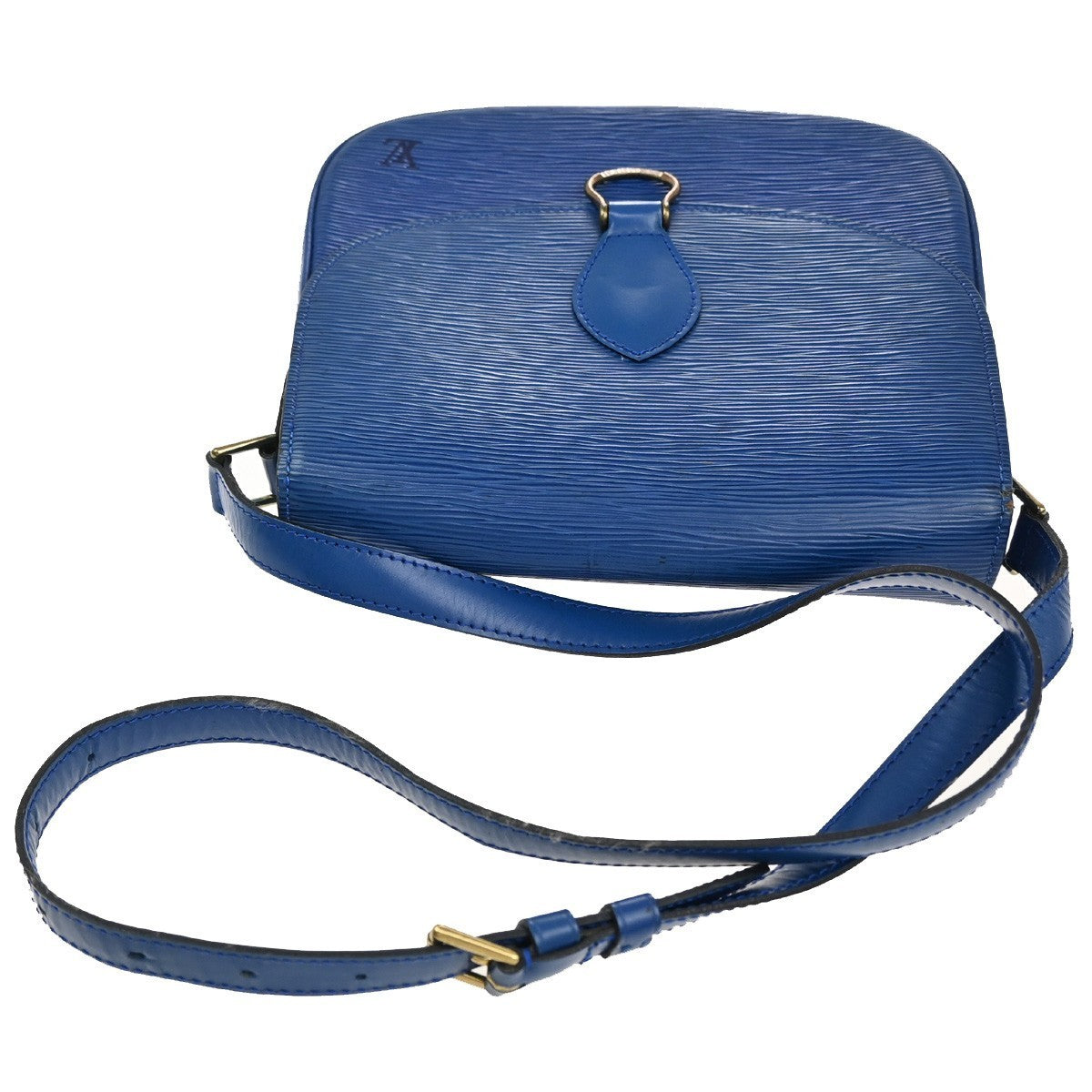LOUIS VUITTON Saint Cloud GM Shoulder Bag Epi Leather Blue M52195 32CA411