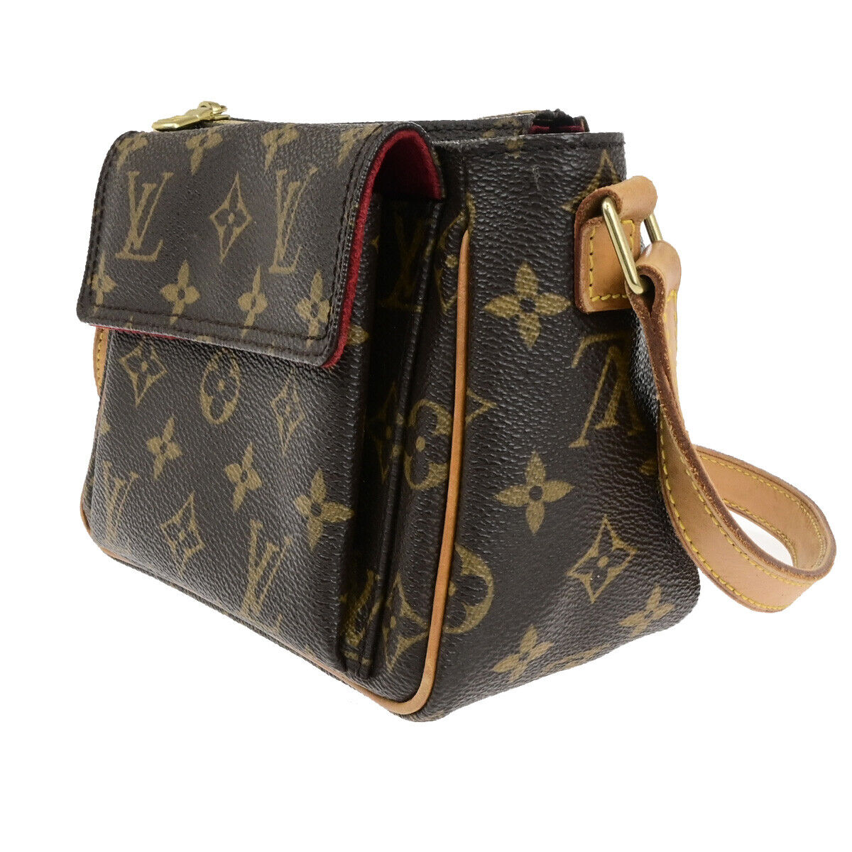 LOUIS VUITTON Viva Cite PM Shoulder Bag Monogram Leather Brown M51165 18SJ583