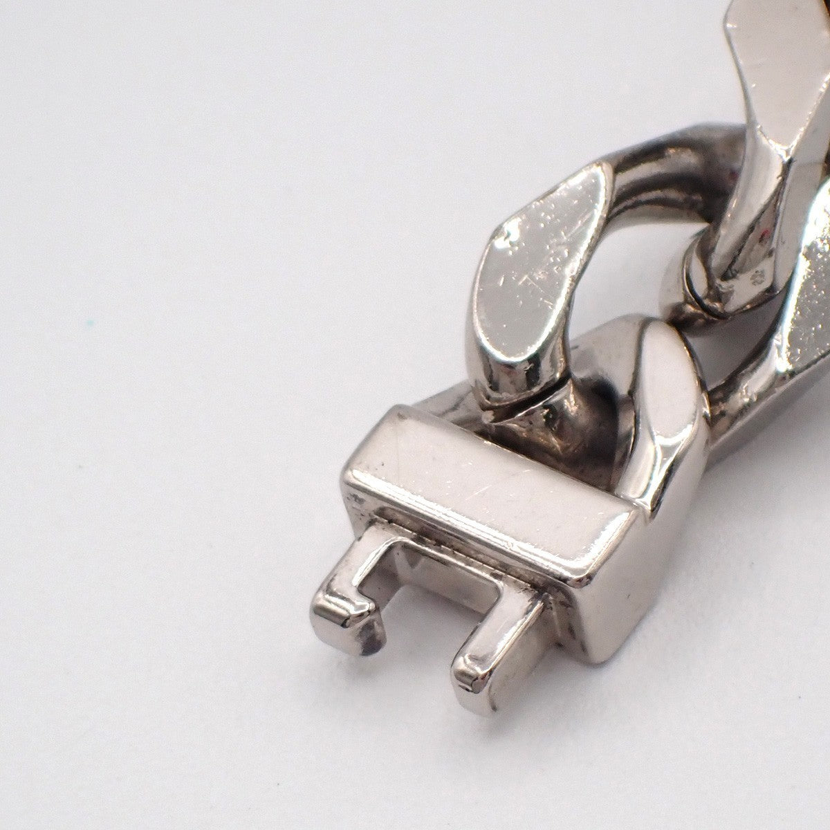 LOUIS VUITTON Logo Monogram Chain Bracelet  Silver Italy M00270 85RL711