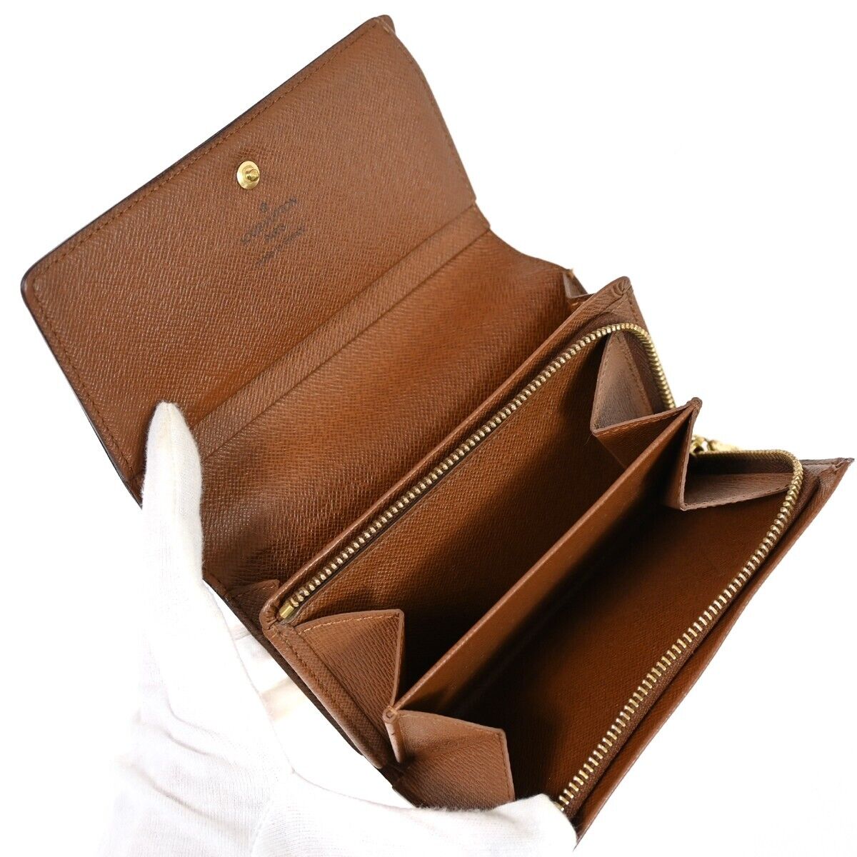 LOUIS VUITTON Portefeuille Tresor Bifold Wallet Monogram Brown M61736 65HB365