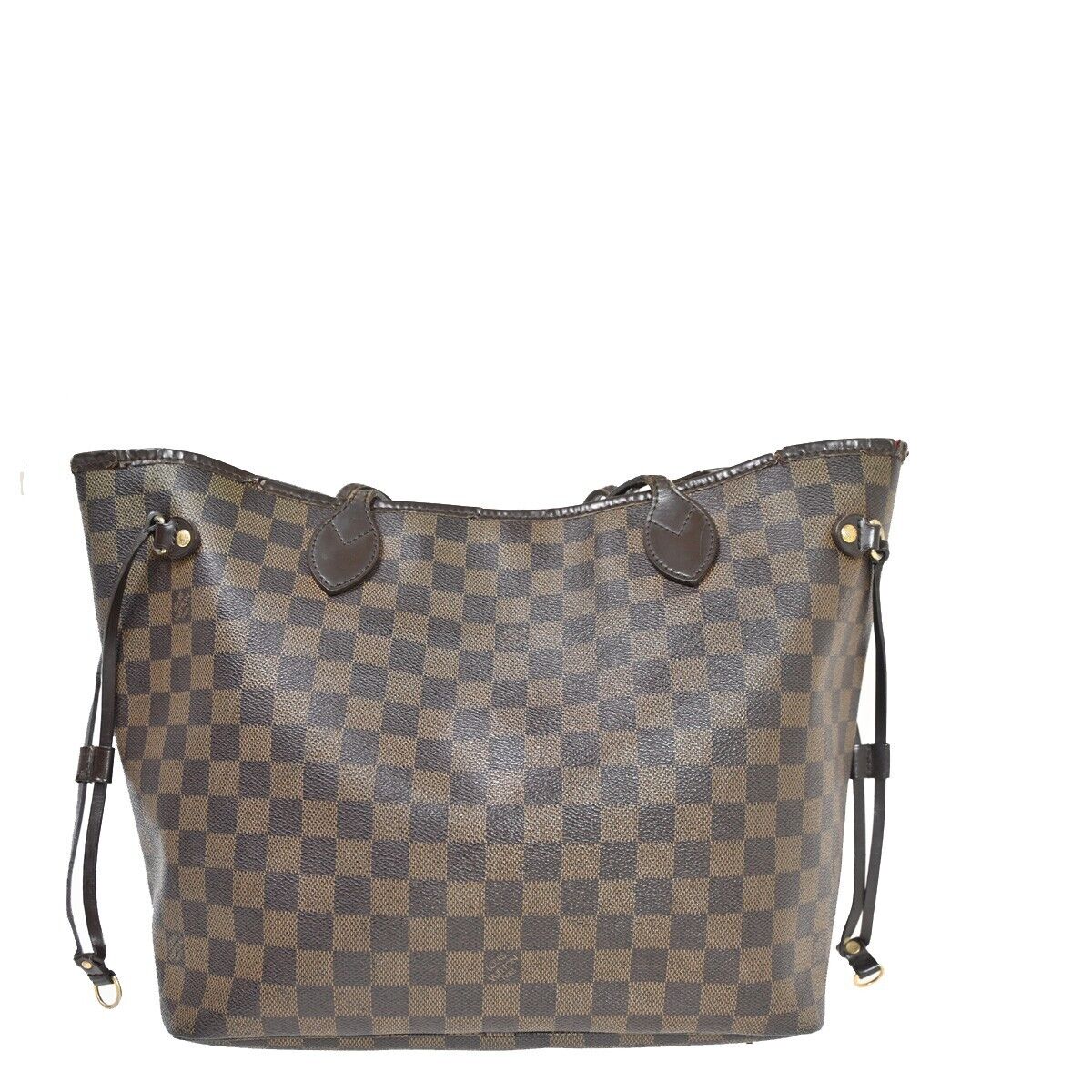 LOUIS VUITTON Neverfull MM Shoulder Bag Damier Ebene Leather BN N51105 70EA668