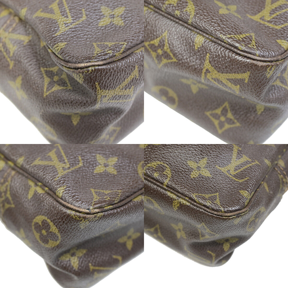 LOUIS VUITTON Trousse Toilette 28 Clutch Hand Bag Monogram Brown M47522 69YE797