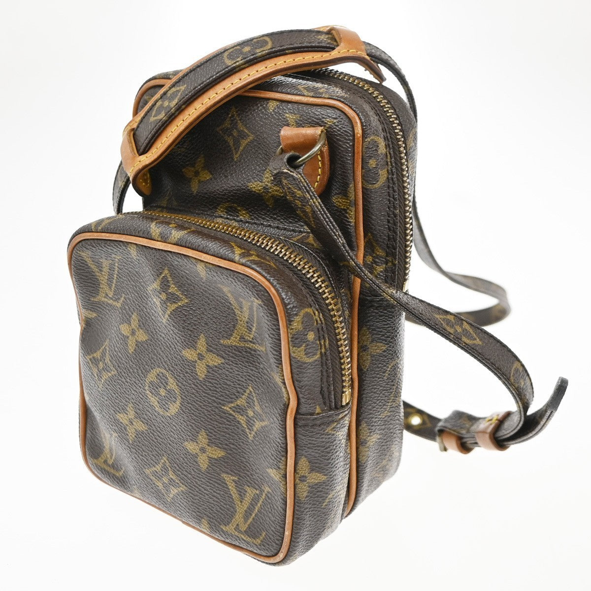 LOUIS VUITTON Mini Amazon Shoulder Bag Monogram Leather Brown M45238 86KC261