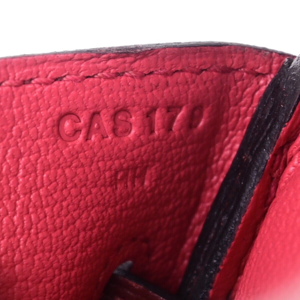 HERMES LOGO BIRKIN 30 HAND BAG C STAMP TOGO SWIFT LEATHER CADENA RUBY 6197LC523