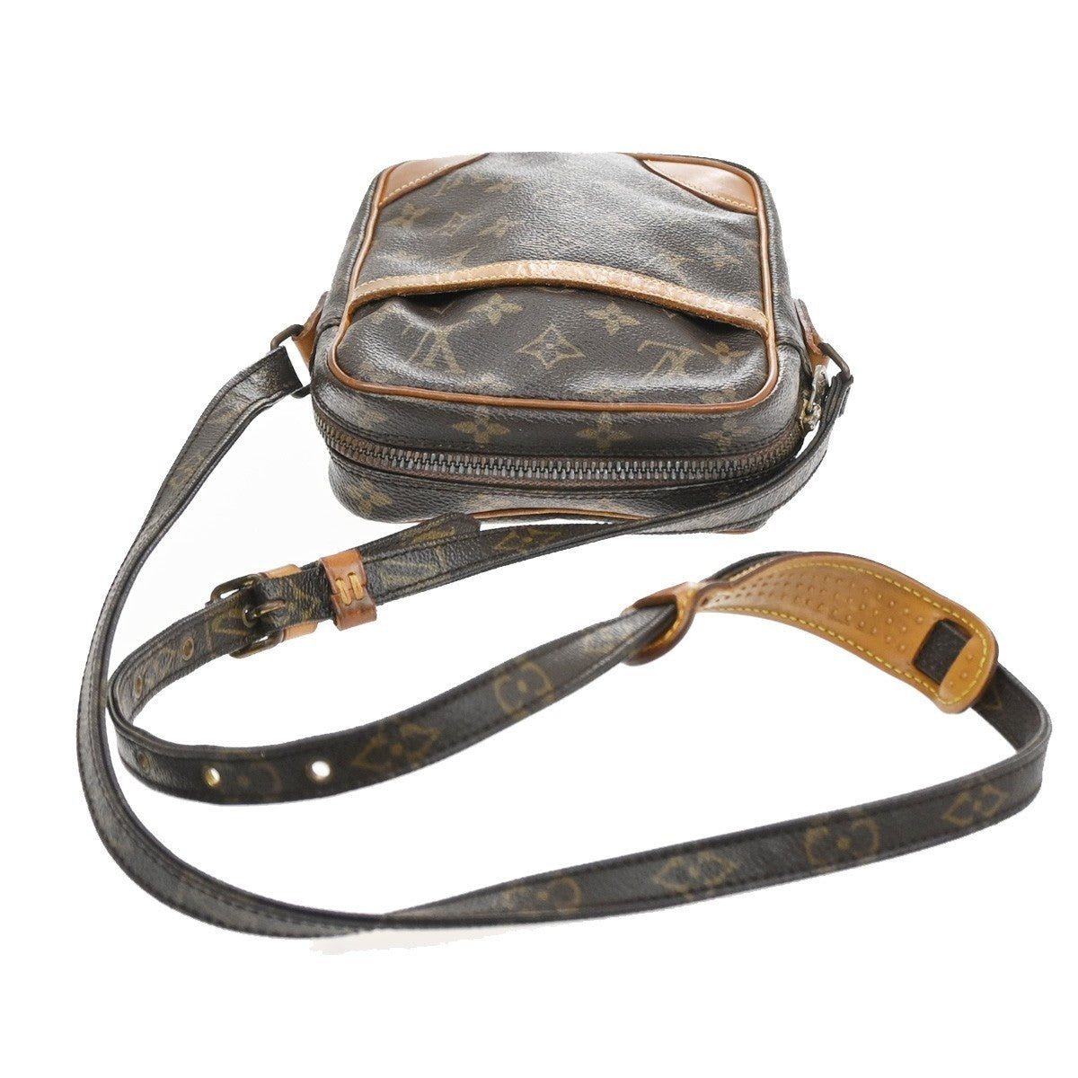 LOUIS VUITTON Danube Shoulder Bag Monogram Leather Brown France M45266 31SA118