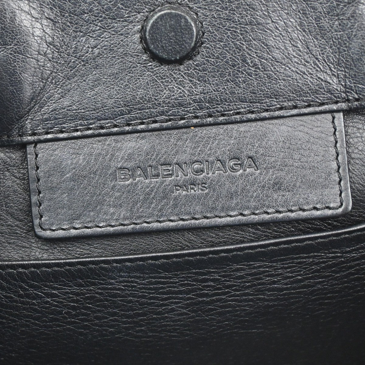 BALENCIAGA Paper Mini 2Way Shoulder Hand Bag Mirror Leather Black SHW 46RL525