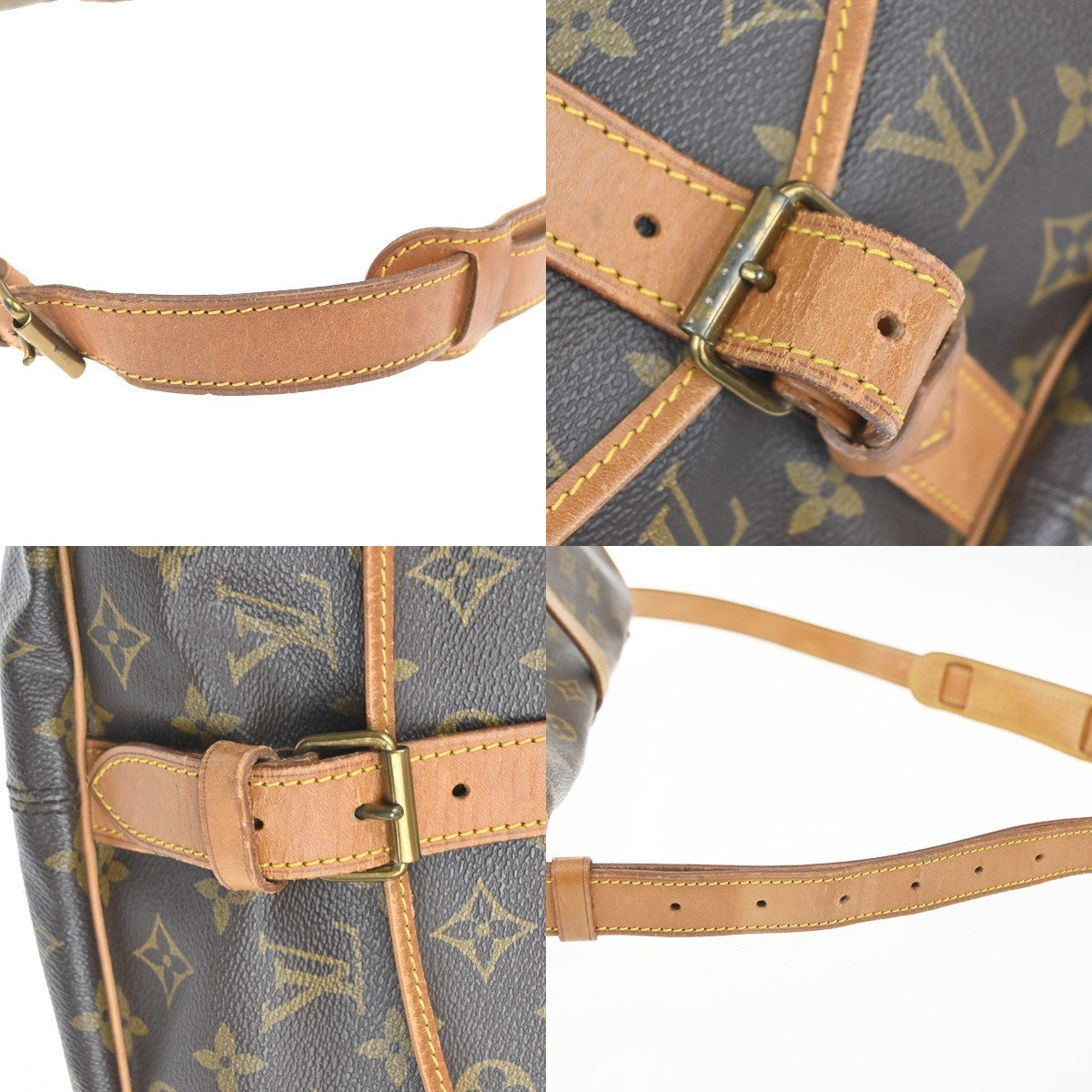 LOUIS VUITTON Saumur 35 Shoulder Bag Monogram Leather BN France M42254 76KC418