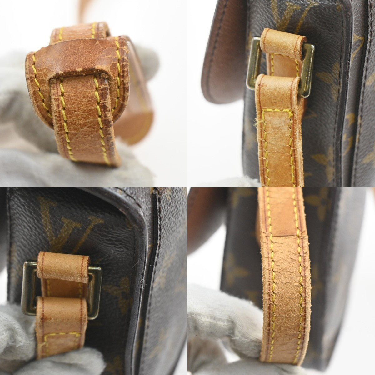 LOUIS VUITTON Mini Saint Cloud Shoulder Bag Monogram Leather BN M51244 32MA505