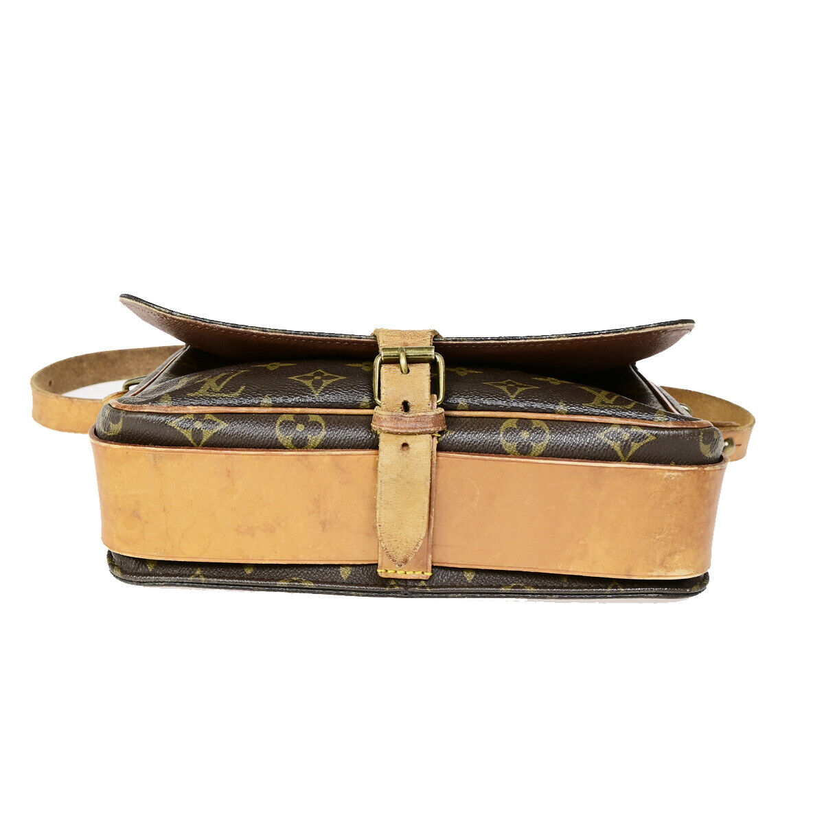 LOUIS VUITTON Cartouchiere GM Shoulder Bag Monogram Leather Brown M51252 65YG465