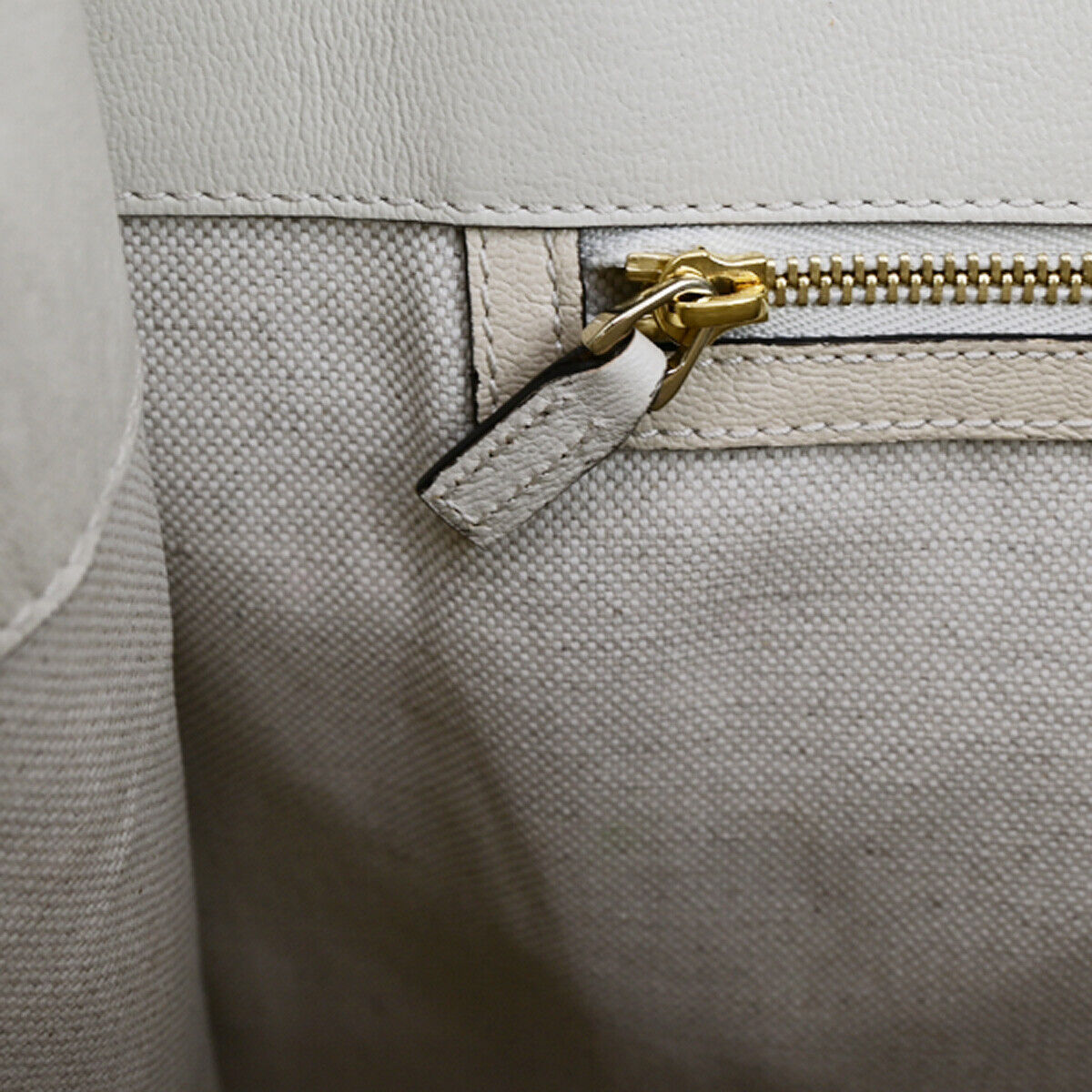 GUCCI Logo Horsebit GG Pattern Shoulder Bag Canvas Leather Brown White 20YG552