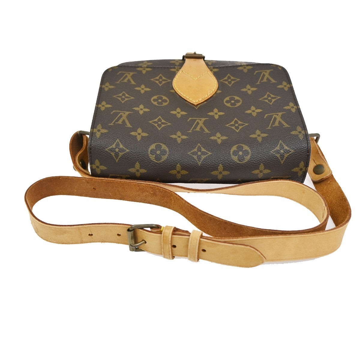 LOUIS VUITTON Cartouchiere MM Shoulder Bag Monogram Leather Brown M51253 83KC884