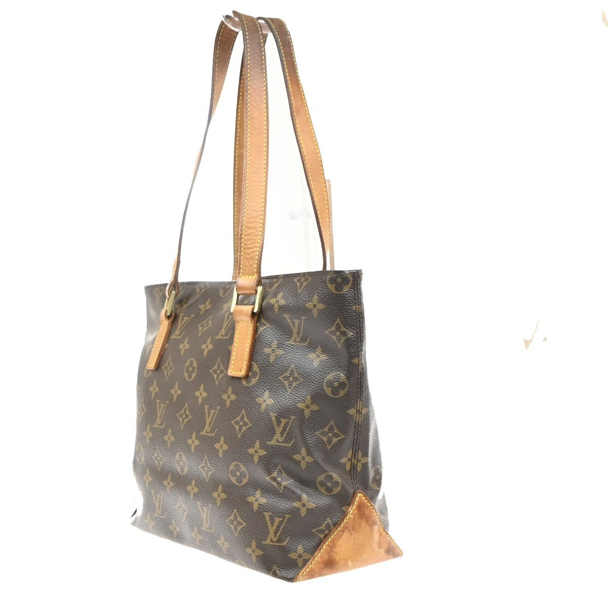 LOUIS VUITTON Cabas Piano Shoulder Bag Monogram Leather Brown M51148 35MA535