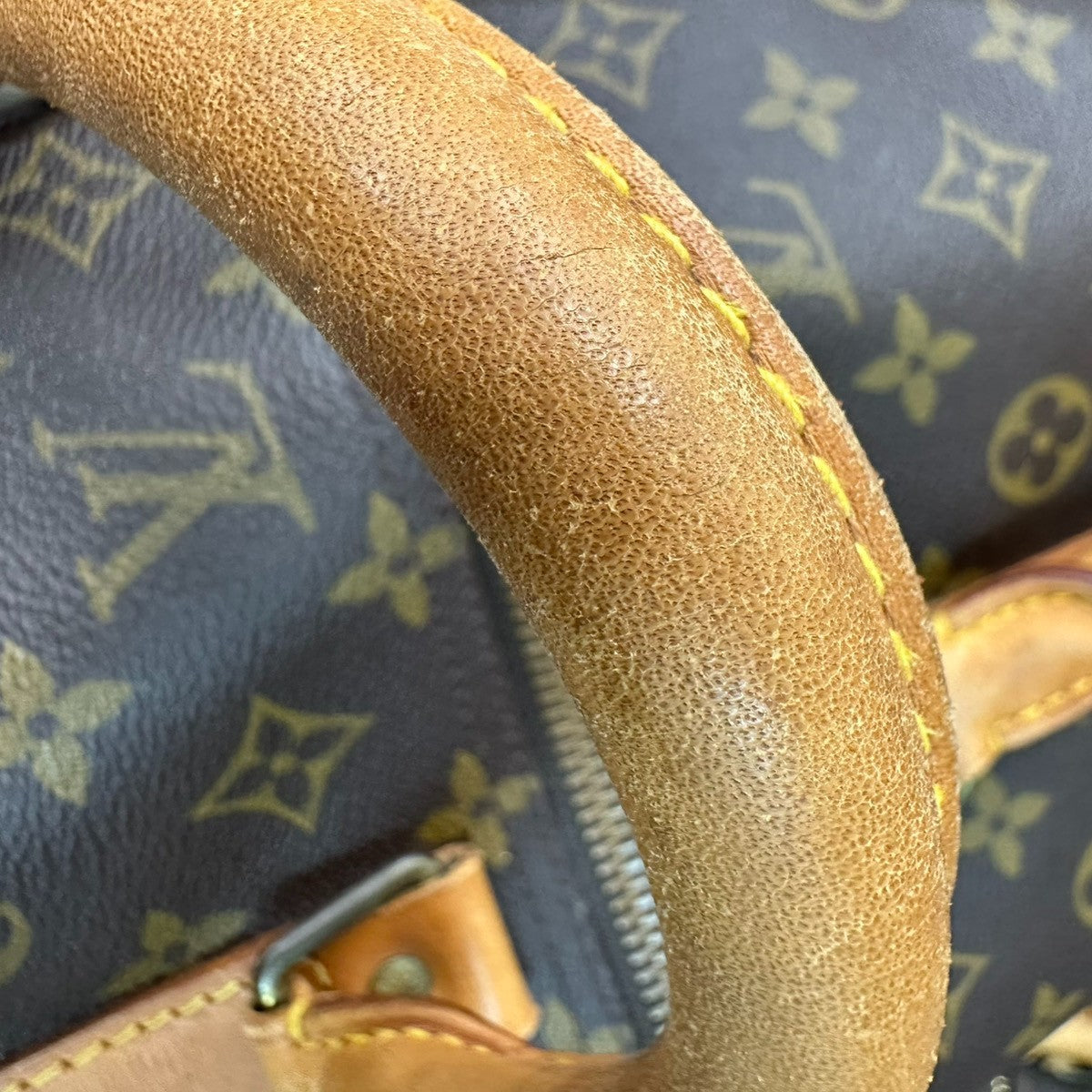 LOUIS VUITTON Keepall 60 Travel Hand Bag Monogram Leather Brown M41422 75CA806