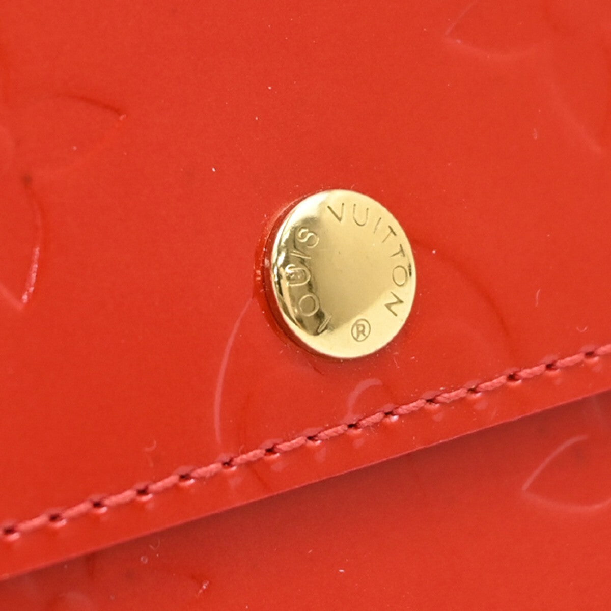 LOUIS VUITTON Portefeuille Monnaie Credit Long Wallet Vernis Pink M91236 05FB686