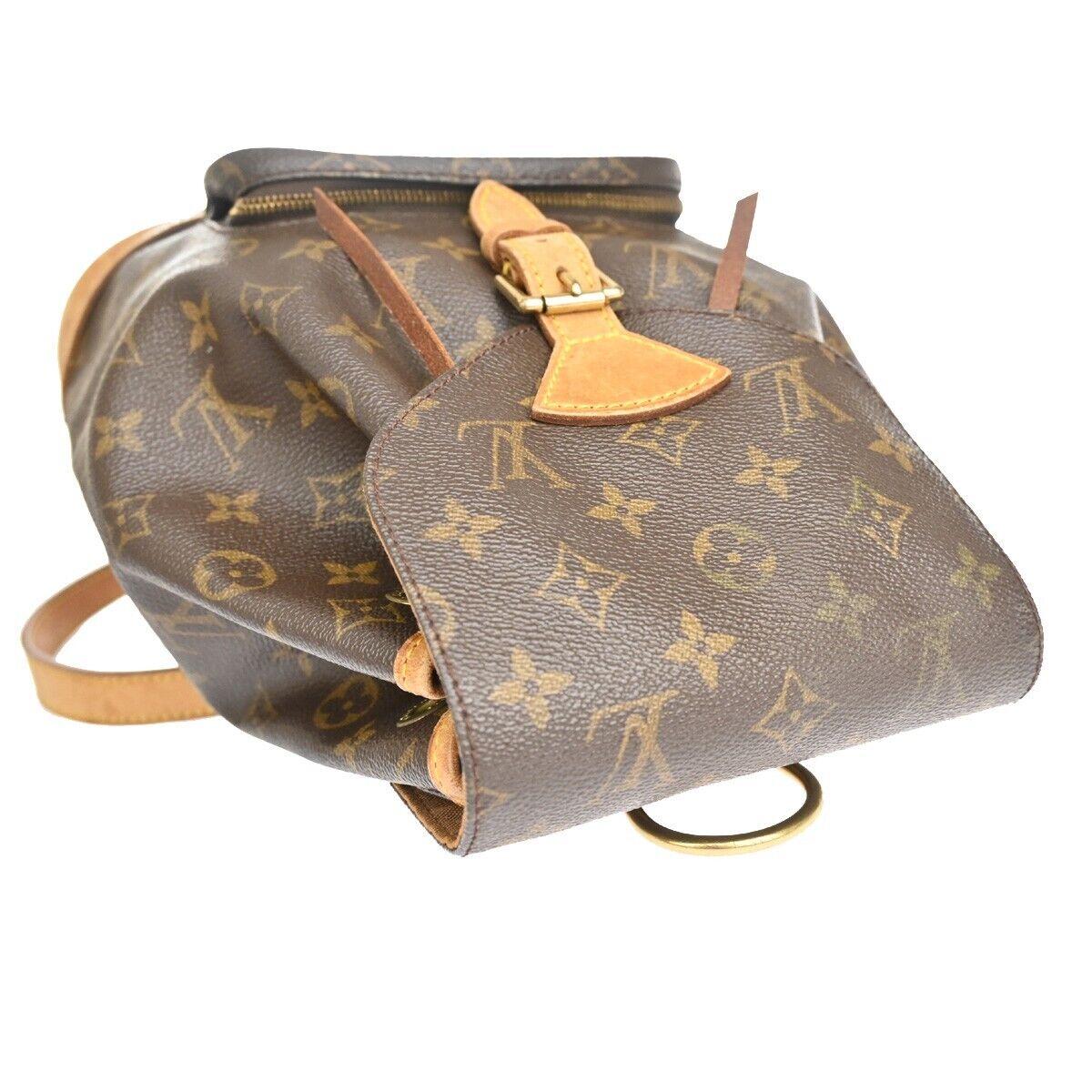 LOUIS VUITTON Montsouris MM Backpack Bag Monogram Leather Brown M51136 79FA413