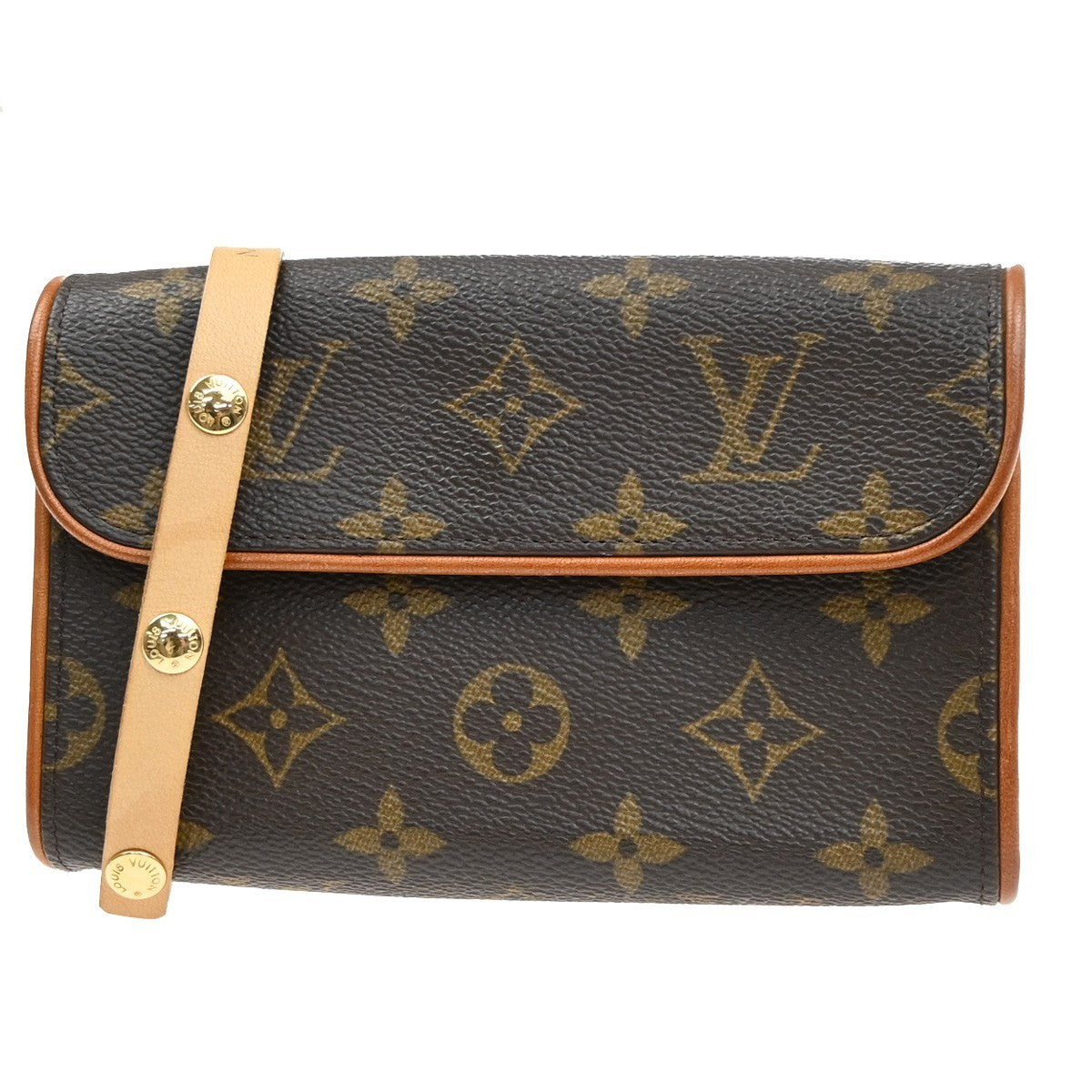 LOUIS VUITTON Pochette Florentine Bum Bag Monogram Leather Brown M51855 85MA630