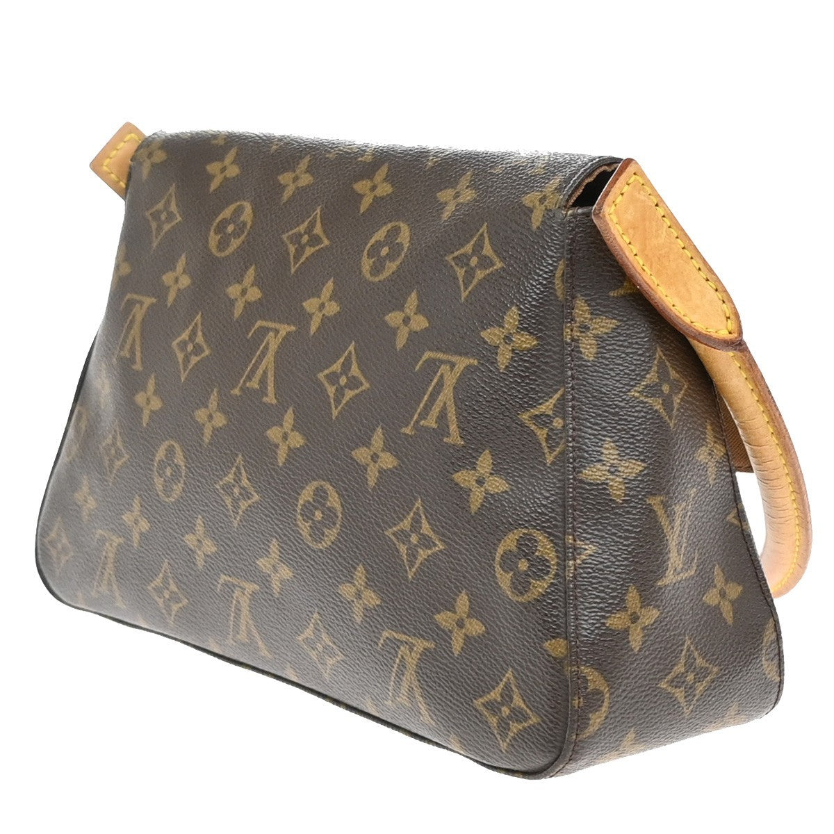 LOUIS VUITTON Mini Looping Hand Bag Monogram Leather Brown M51147 16EF990