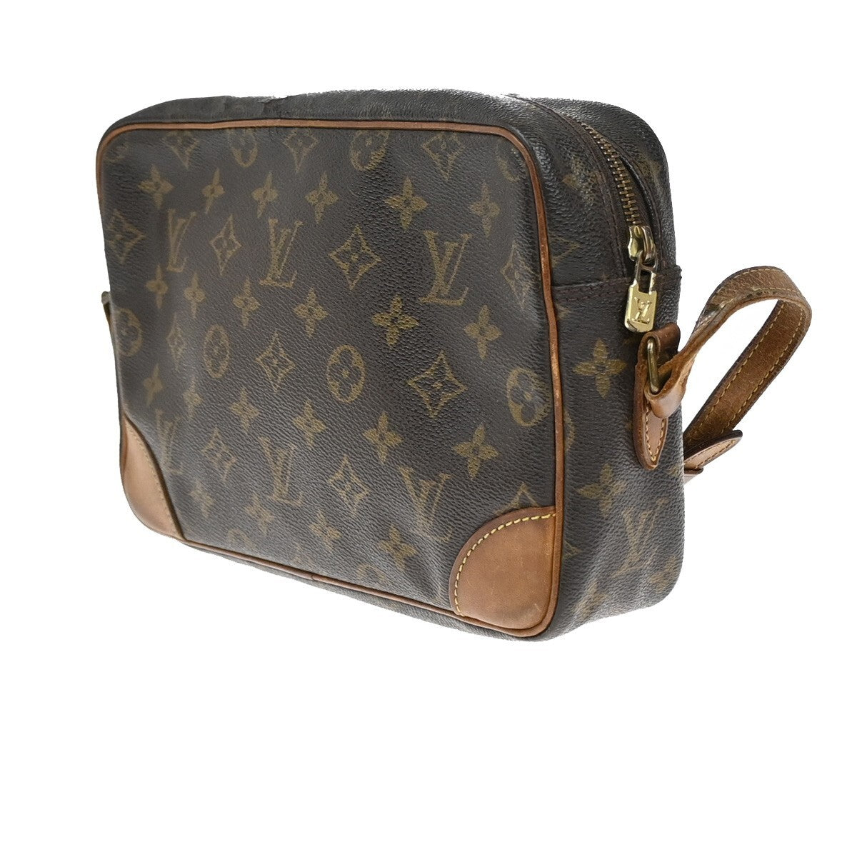 LOUIS VUITTON Trocadero 27 Shoulder Bag Monogram Leather Brown M51274 68EE227