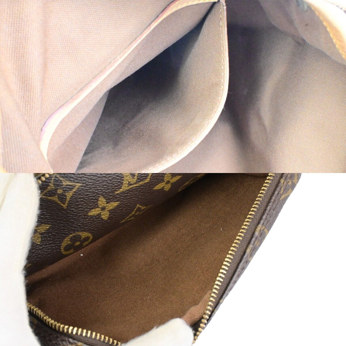 LOUIS VUITTON Montsouris GM Backpack Bag Monogram Leather Brown M51135 15ED904