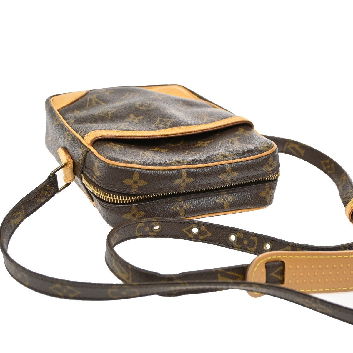 LOUIS VUITTON Danube Shoulder Bag Monogram Leather Brown France M45266 86DA237