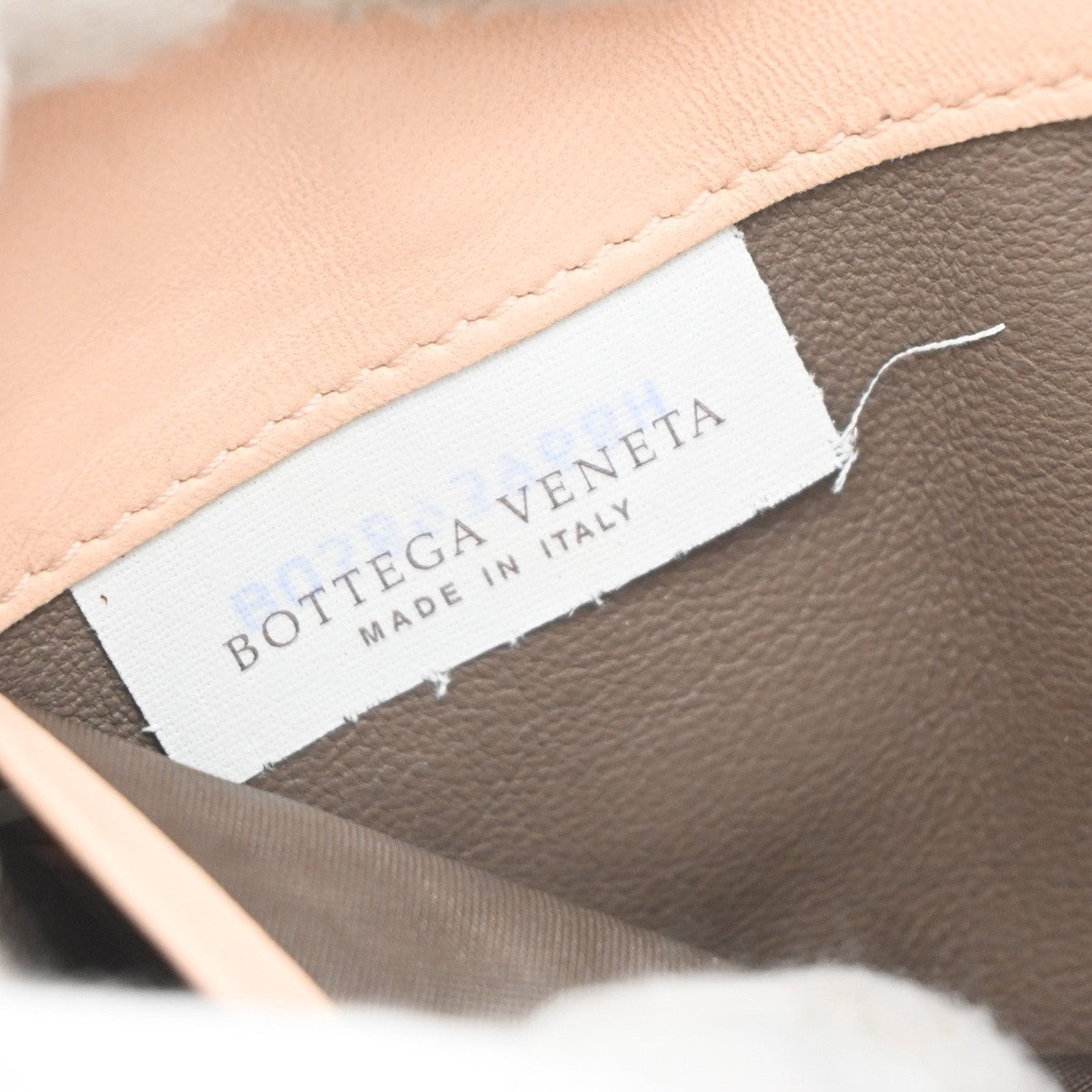 BOTTEGA VENETA Intrecciato Zip Around Long Wallet Embossing Leather Pink 33RF621