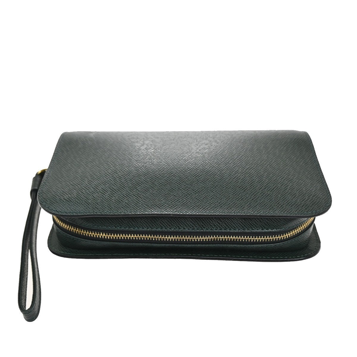 LOUIS VUITTON LV Logo BAIKAL Clutch Hand Bag Taiga Leather Epicea M30184 86KC096