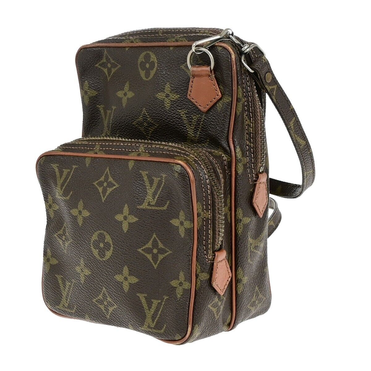 LOUIS VUITTON Mini Amazon Shoulder Bag Monogram Leather Brown M45238 67ED023