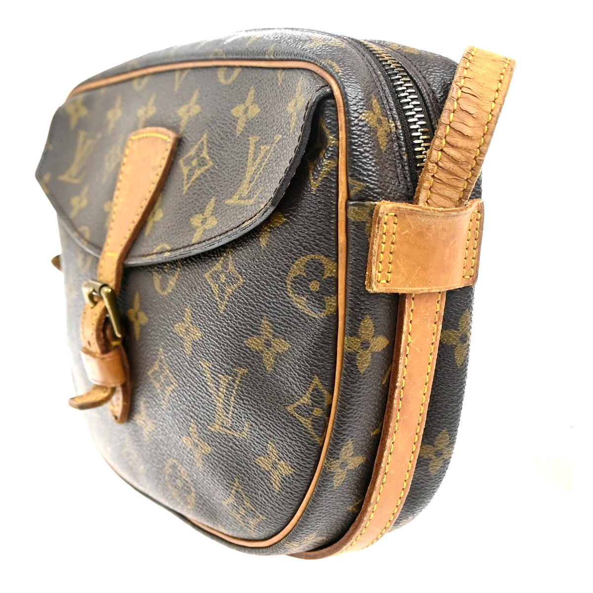 LOUIS VUITTON Jeune Fille MM Shoulder Bag Monogram Leather Brown M51226 37MA380