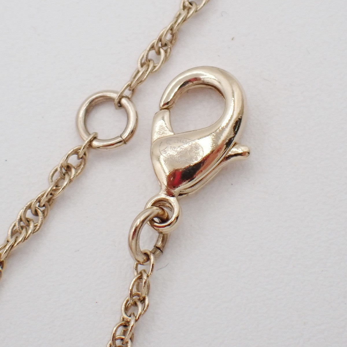 CHANEL CC Owl Motif Imitation Pearl Pendant Necklace A18C Gold-Plated 89KC977