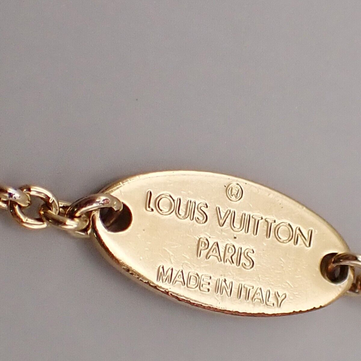 LOUIS VUITTON LV & ME S Chain Bracelet Gold-Plated Italy M67176 64YG574