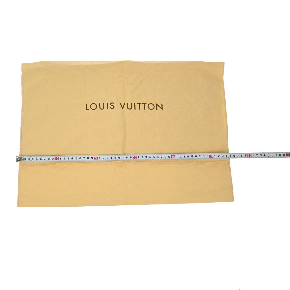 LOUIS VUITTON Logo 10 Set Dust Bag Drawstring Canvas Cotton Beige Brown 09KP246