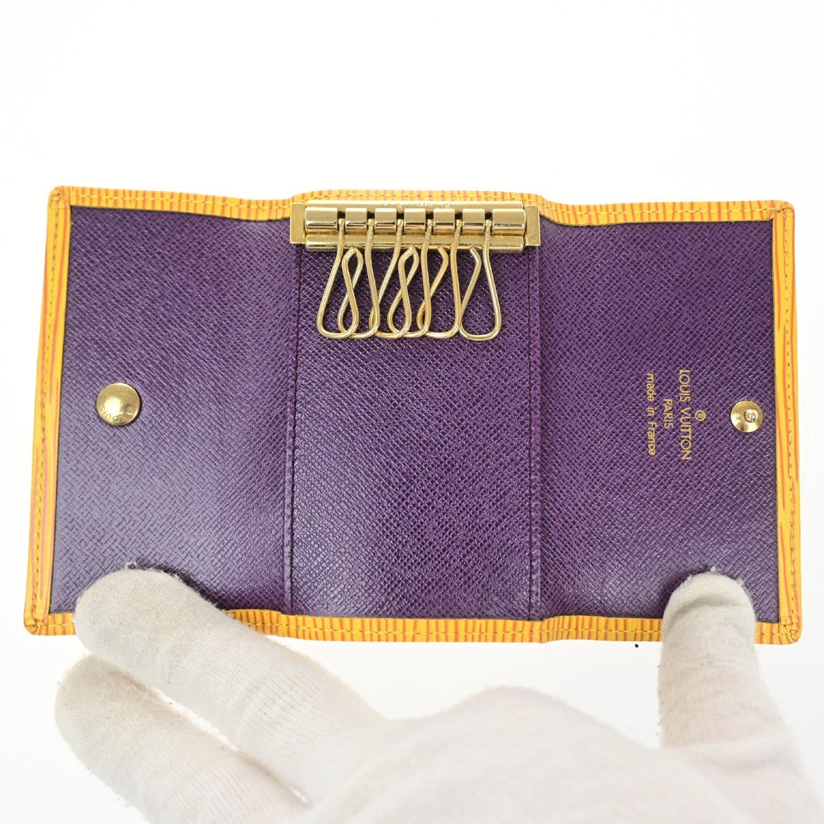 LOUIS VUITTON Multicles 6 Key Case Wallet  Epi leather Yellow M63819  07RQ091